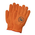 Orange Knit Gloves